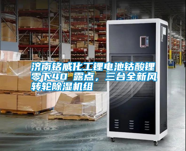 濟(jì)南銘威化工鋰電池鈷酸鋰零下40℃露點(diǎn)，三臺(tái)全新風(fēng)轉(zhuǎn)輪除濕機(jī)組