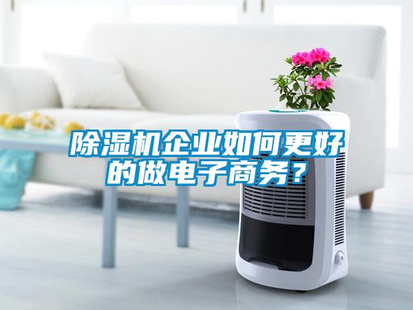 除濕機企業(yè)如何更好的做電子商務(wù)？