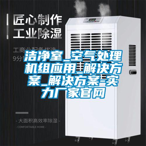 潔凈室_空氣處理機組應用_解決方案_解決方案-實力廠家官網(wǎng)