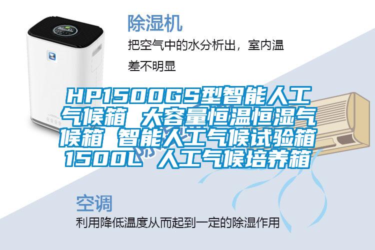 HP1500GS型智能人工氣候箱 大容量恒溫恒濕氣候箱 智能人工氣候試驗箱1500L 人工氣候培養(yǎng)箱