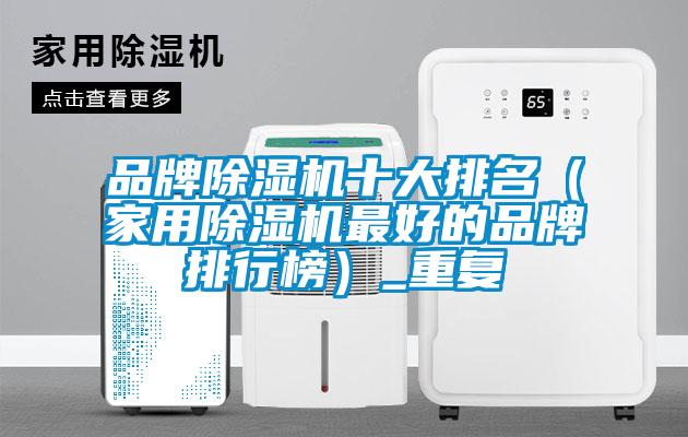 品牌除濕機十大排名（家用除濕機最好的品牌排行榜）_重復(fù)