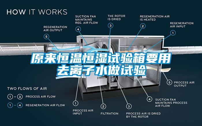 原來恒溫恒濕試驗(yàn)箱要用去離子水做試驗(yàn)