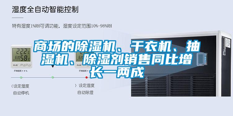 商場的除濕機(jī)、干衣機(jī)、抽濕機(jī)、除濕劑銷售同比增長一兩成