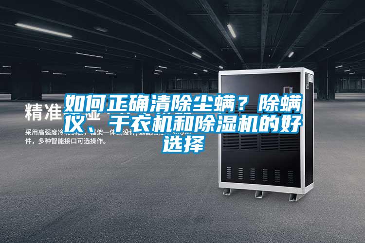 如何正確清除塵螨？除螨儀、干衣機和除濕機的好選擇