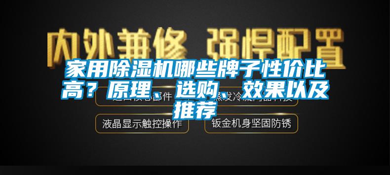 家用除濕機哪些牌子性價比高？原理、選購、效果以及推薦