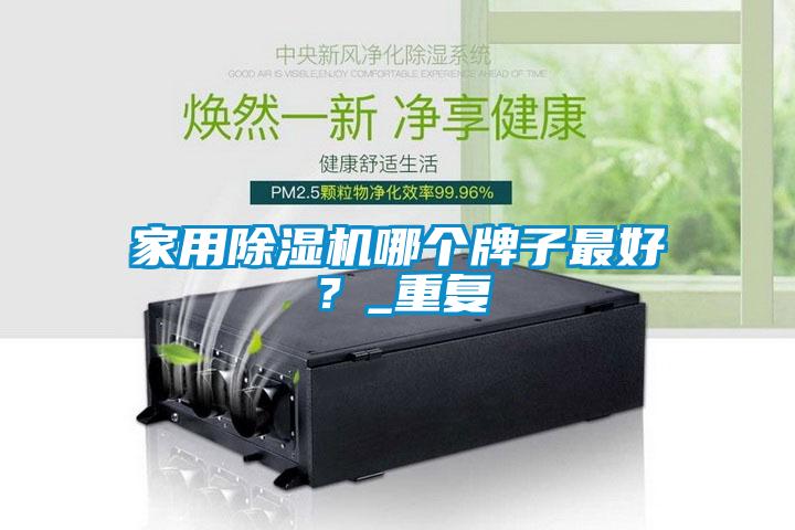 家用除濕機哪個牌子最好？_重復