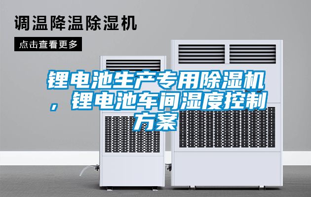 鋰電池生產(chǎn)專用除濕機(jī)，鋰電池車間濕度控制方案